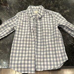 Crew cuts blue and white checked button down